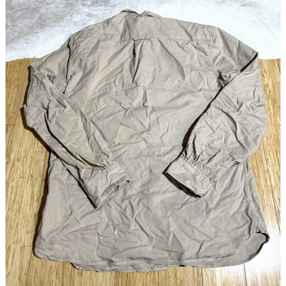 Brandy Melville Womens Beige Long Sleeve Button Down Tan Shirt One Size - Picture 6 of 6